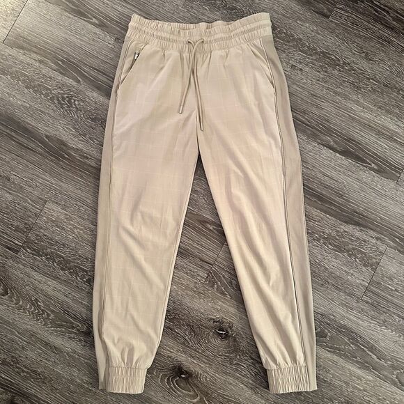 Athleta Brooklyn Textured Jogger Windowpane Silt - Picture 1 of 6